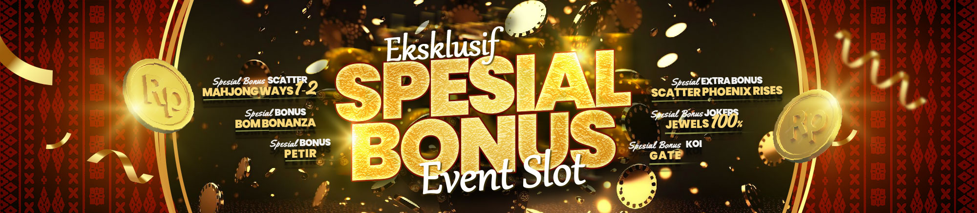 bonus 100% bonus slot bonus to rendah event bonus